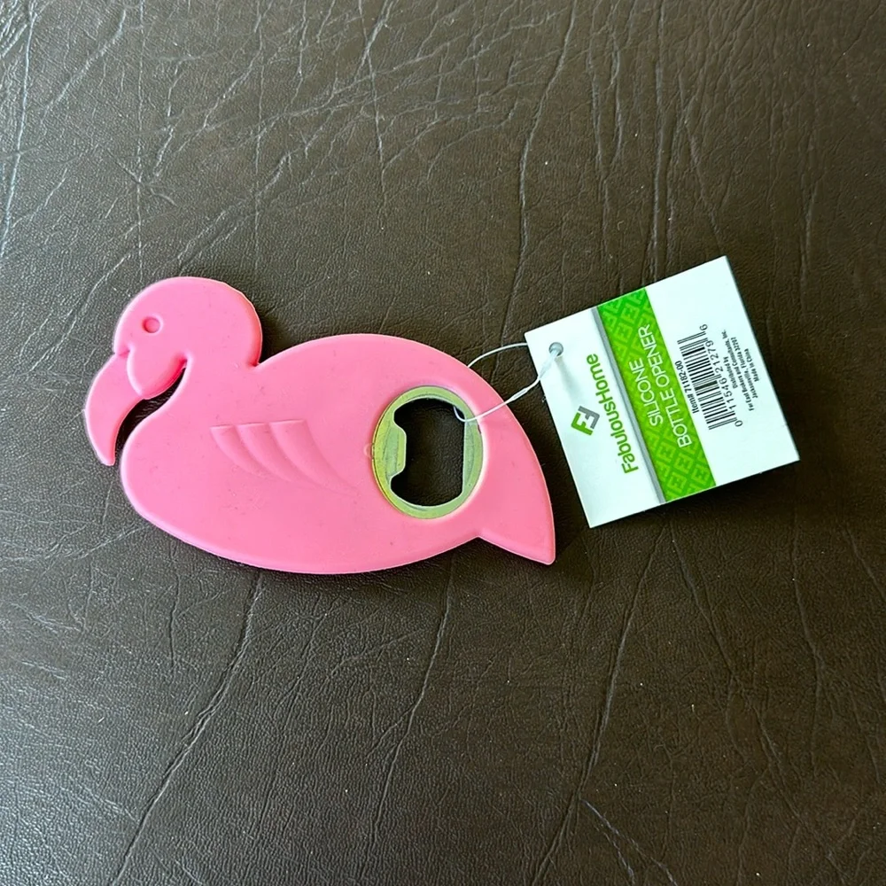 Fabulous Home Flamingo Silicone Bottle Opener 🦩